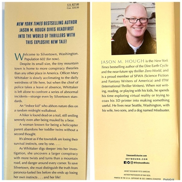 INSTINCT a Novel by Jason M. Hough First Edition Hardcover Book With Dust Jacket - Picture 9 of 10